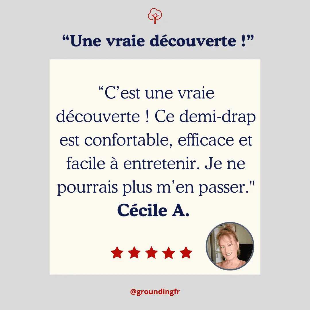 avis client de cécile qui met en avant le confort et la facilité d'entretien du drap.